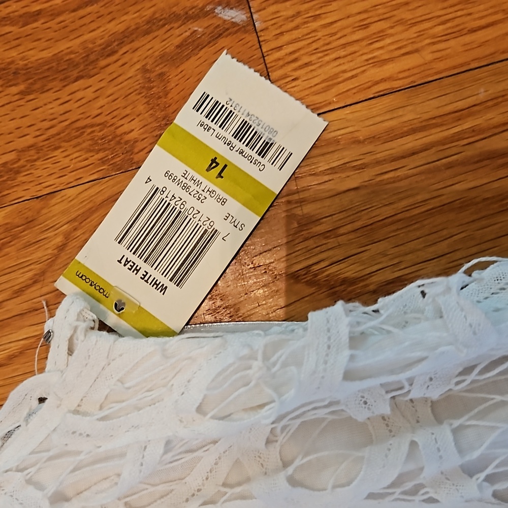 NWT INC Lace Dress (Bright White) - Picture 3 of 10